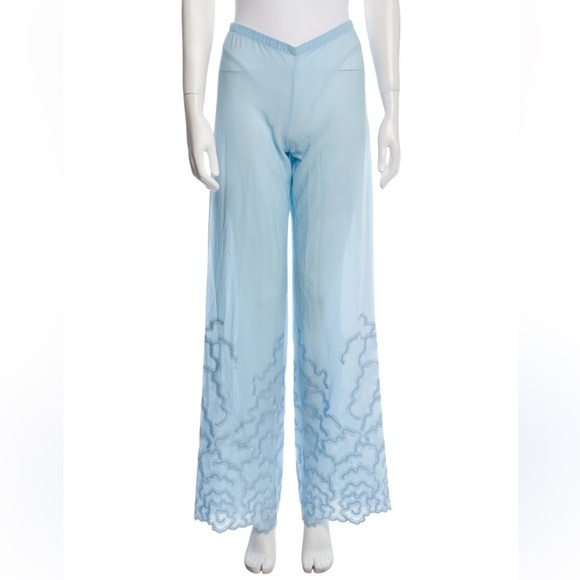 La Perla Other - NWT La Perla Blue and Silver Pajamas with Elegant Embroidery